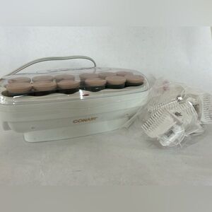 Conair Xtreme Big Curls Hot Rollers With Clips Velvet Flocked Curlers